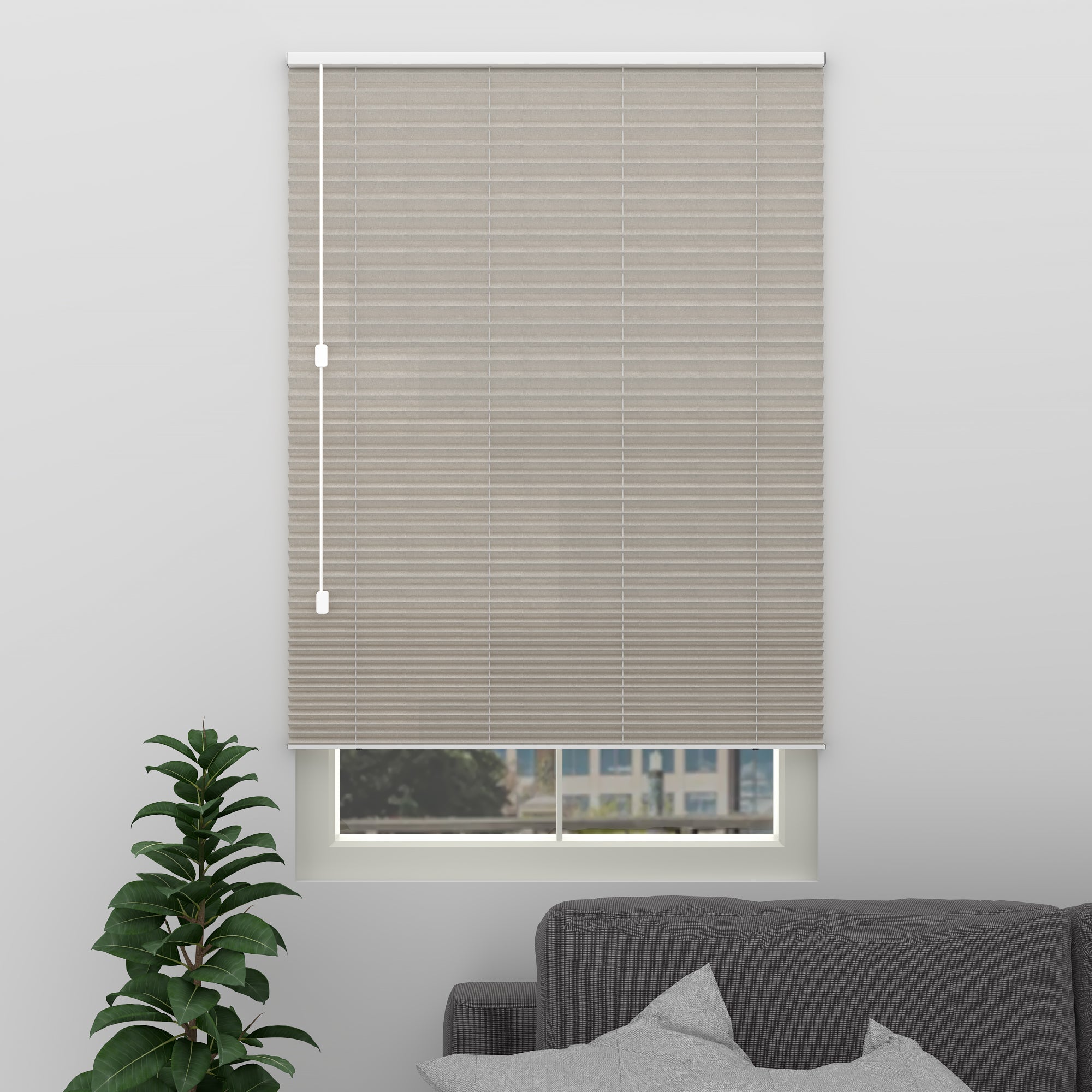 Custom pleated blind - Blackout