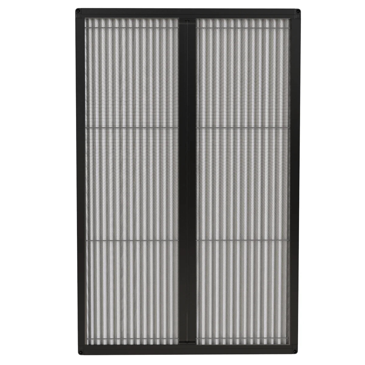 Double pleated screen door made to measure - up to 300 cm wide