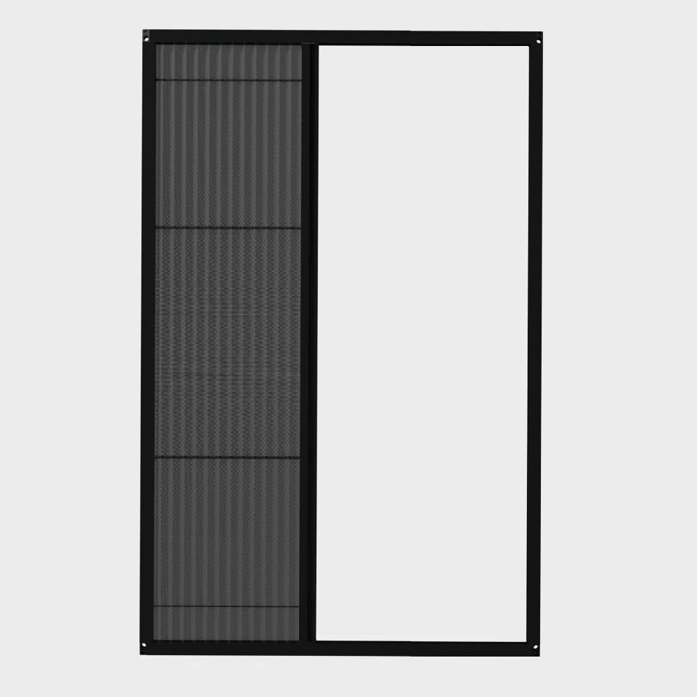 Custom pleated screen door sliding doors