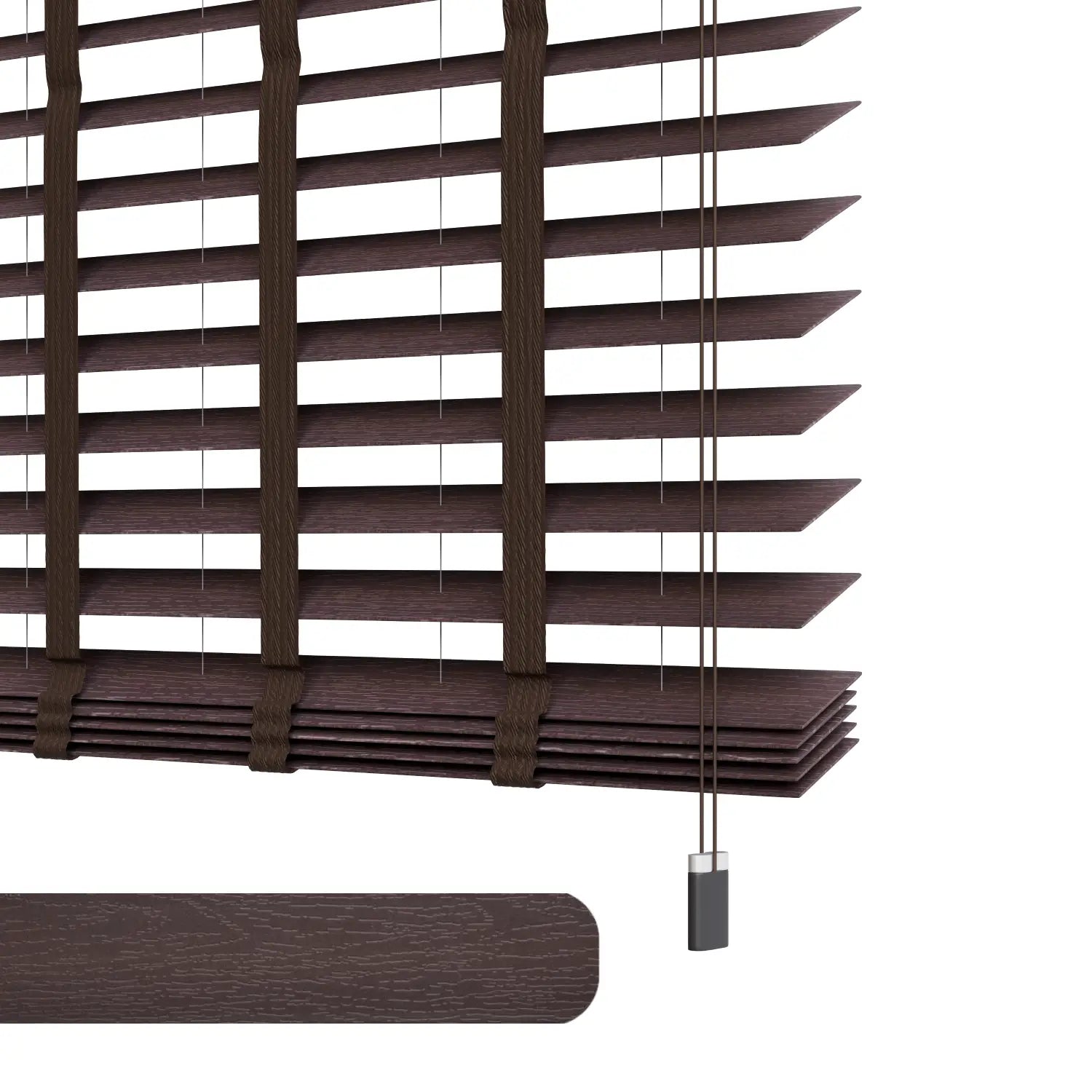 Wooden blinds made to measure 50 mm - Truwood - Also longer than 3 meters wide!