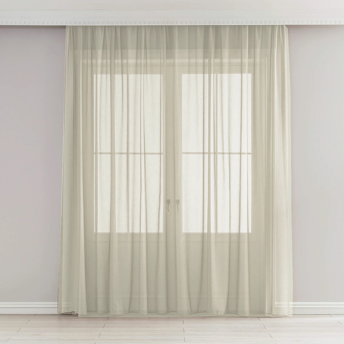 Sheer curtain made to measure transparent