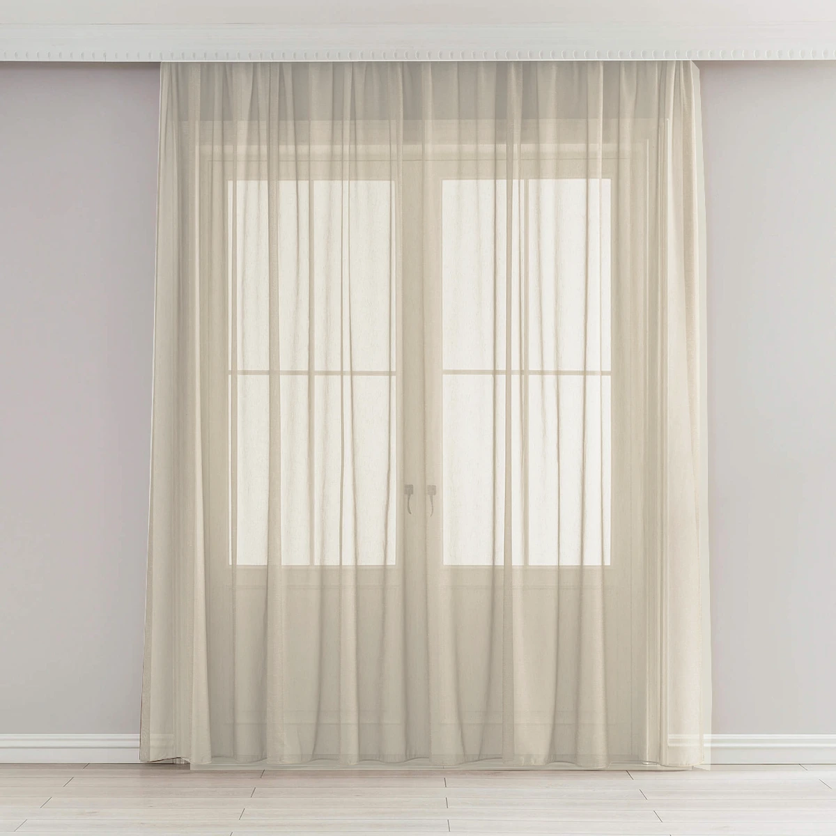 Sheer curtain made to measure transparent