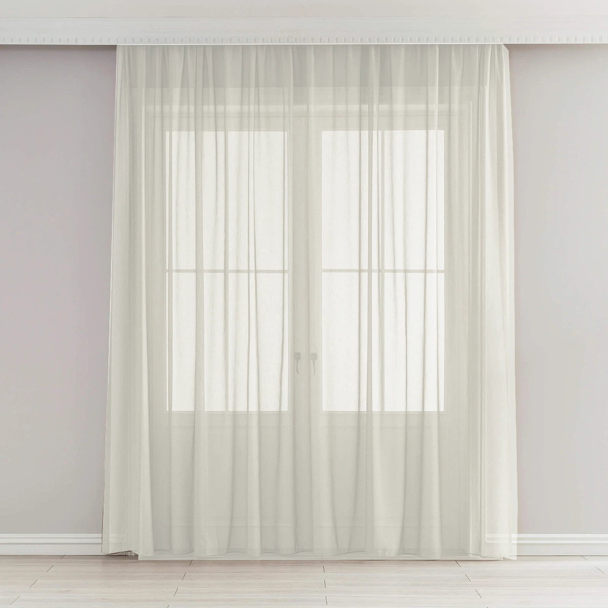 Sheer curtain made to measure transparent