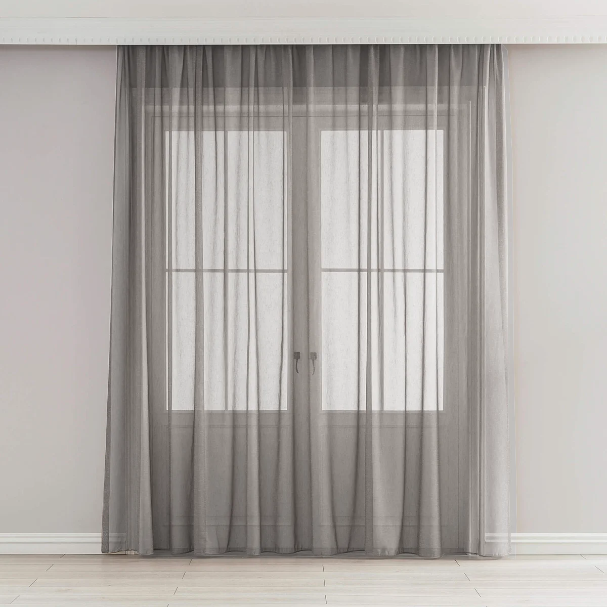 Sheer curtain made to measure transparent