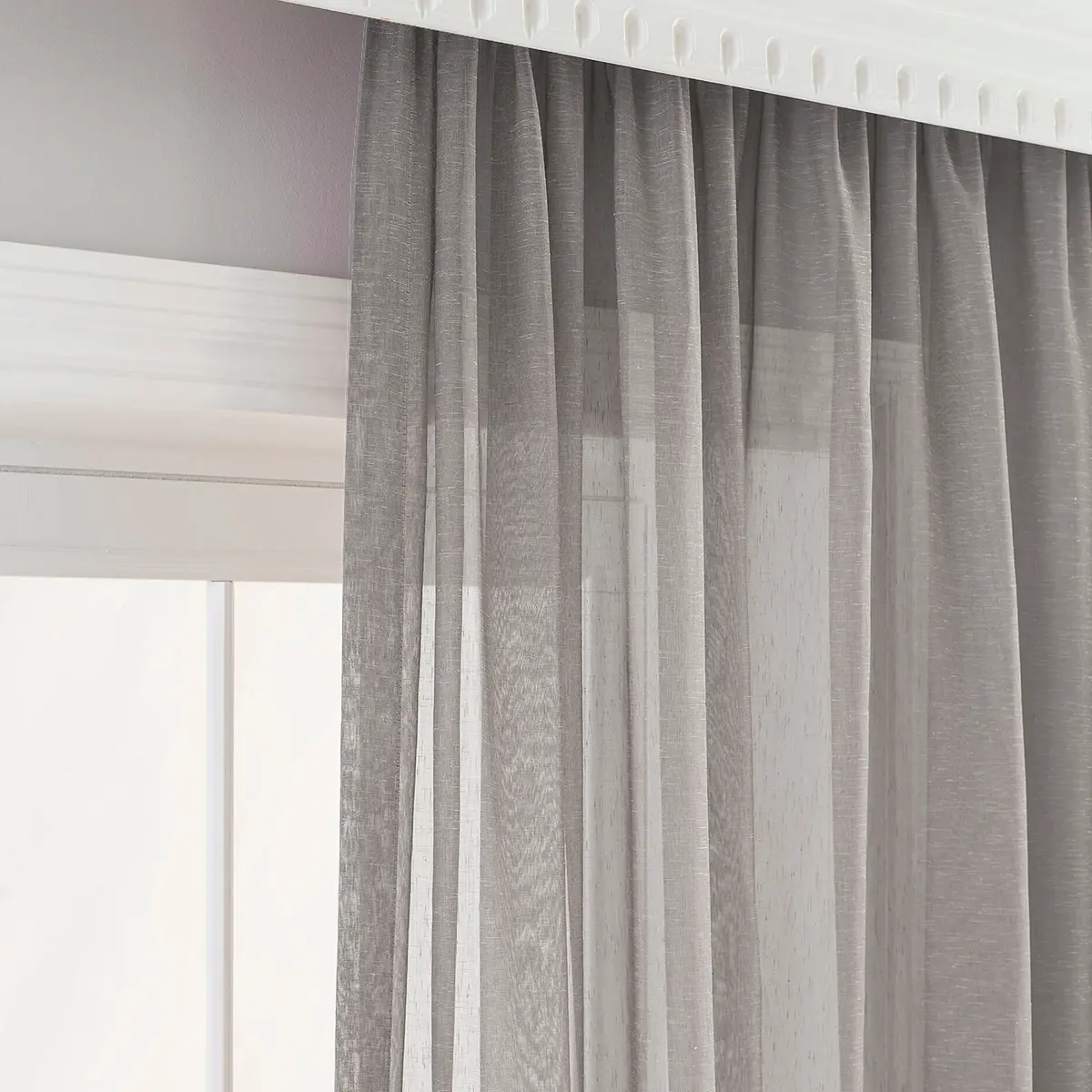 Sheer curtain made to measure transparent