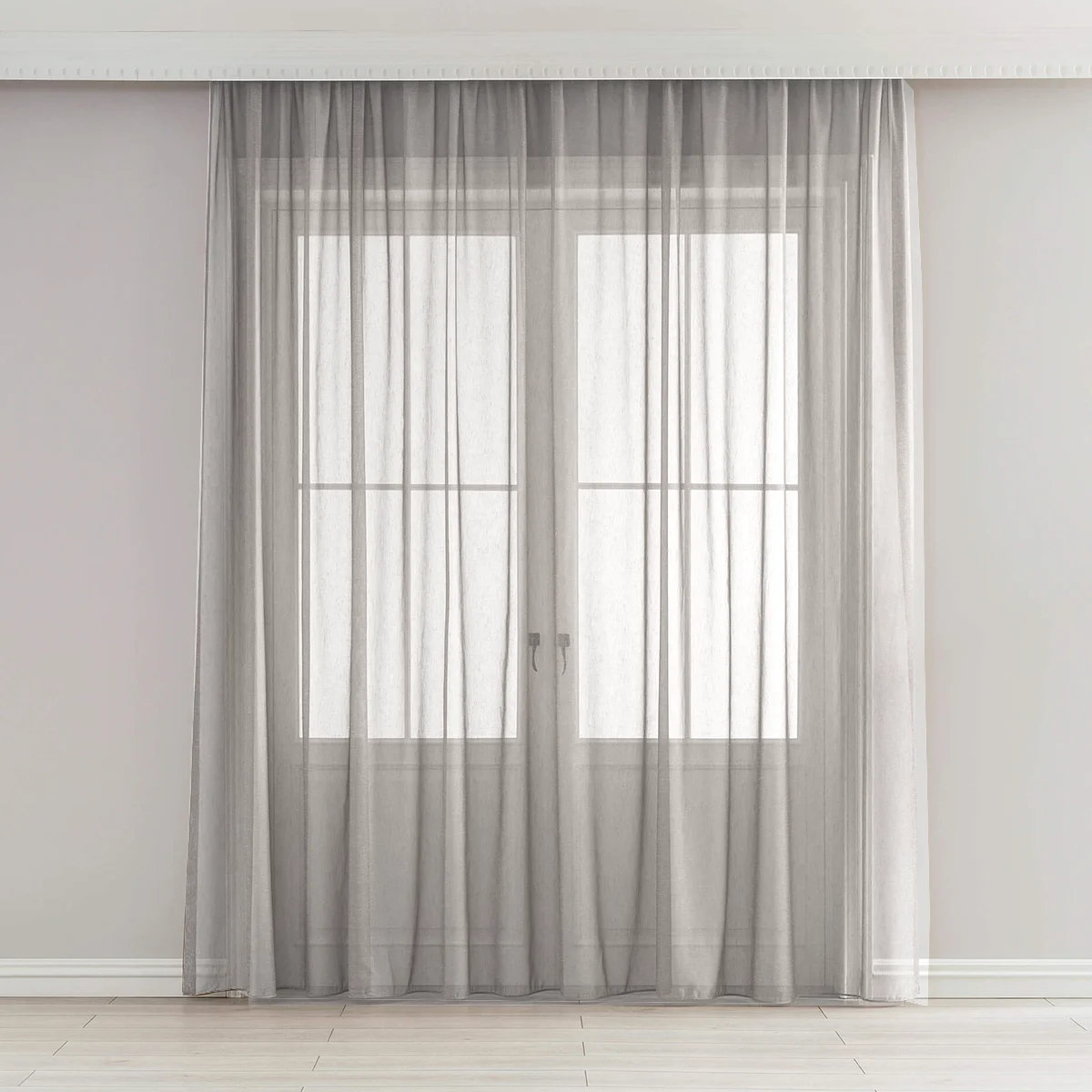 Sheer curtain made to measure transparent