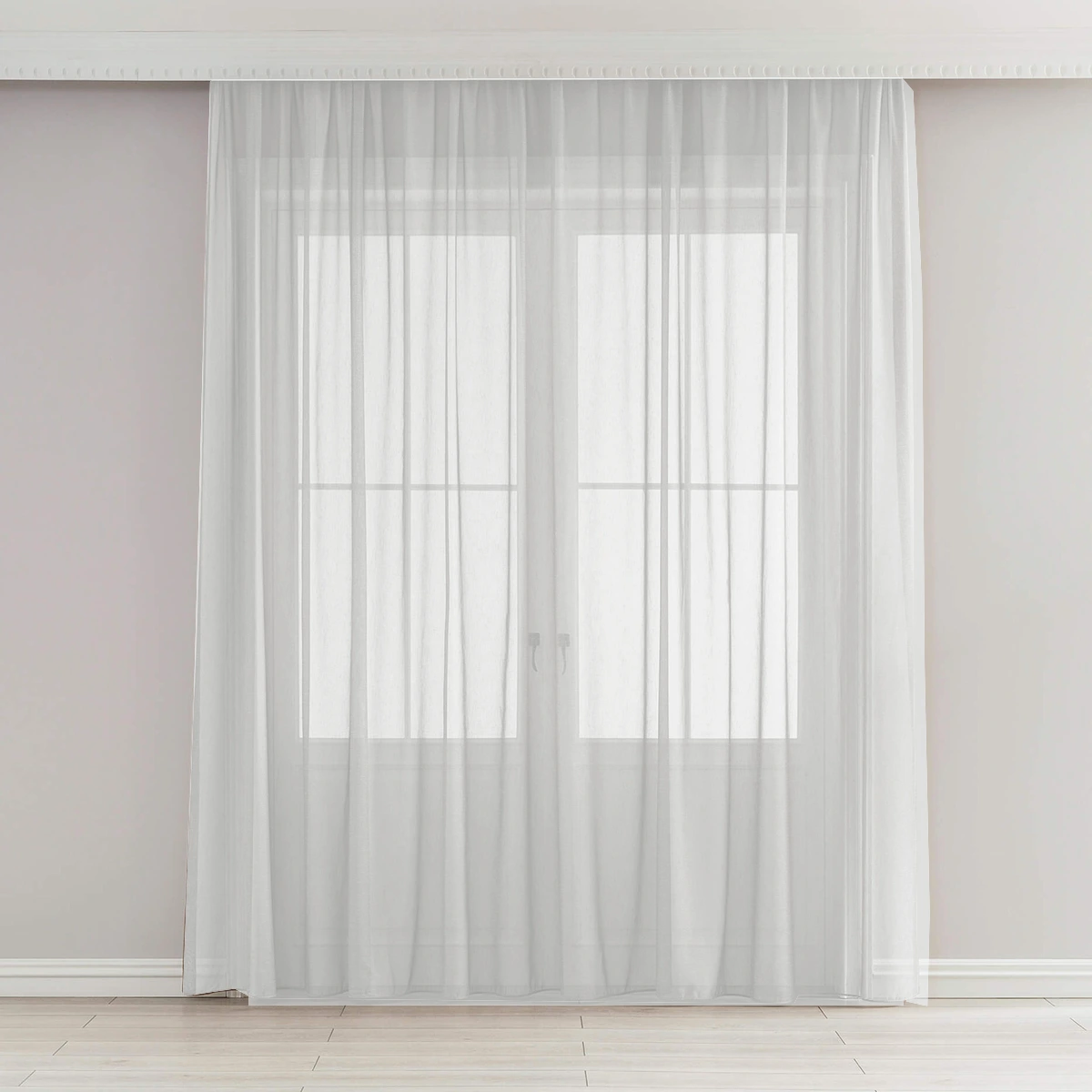 Sheer curtain made to measure transparent