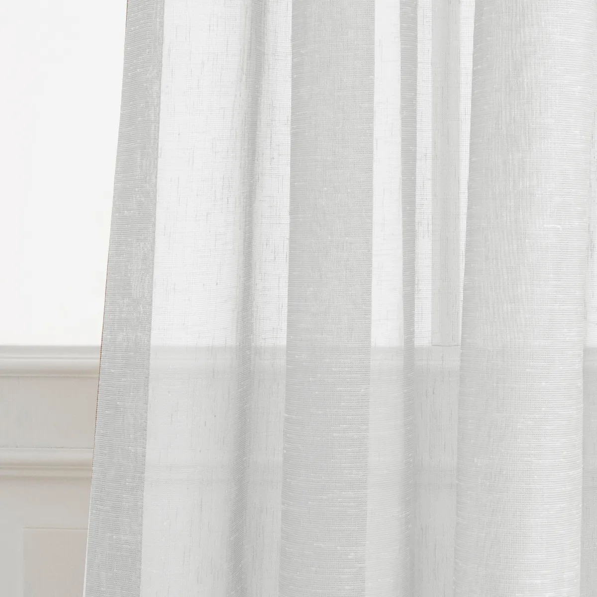 Sheer curtain made to measure transparent