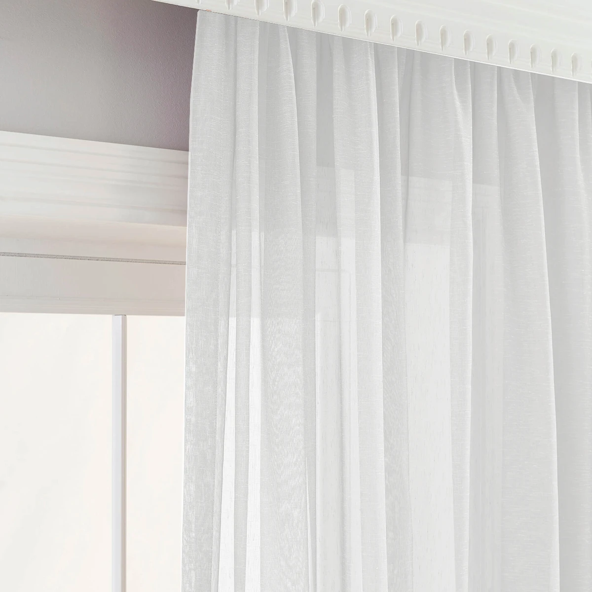 Sheer curtain made to measure transparent